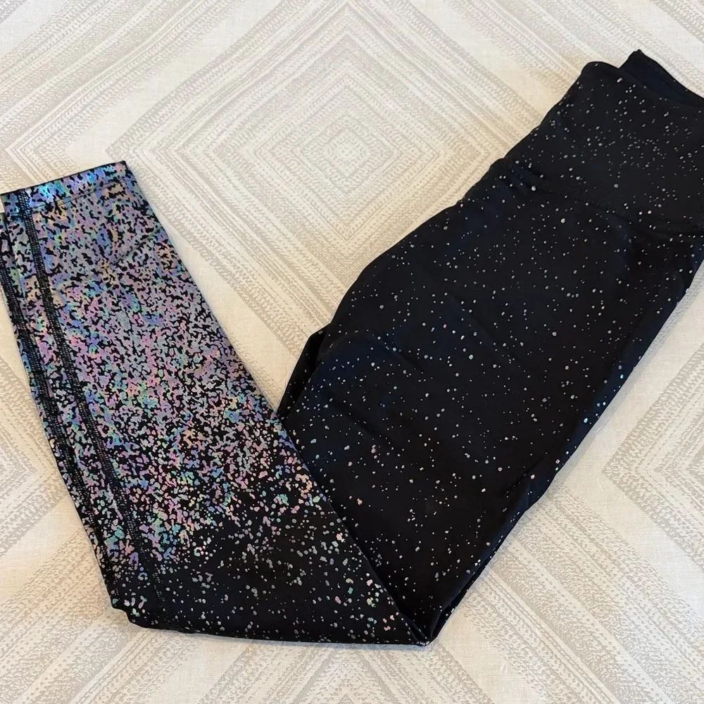 Beyond Yoga AlloyβIridescent OmbrΓ© High-Waisted Leggings Black Size Small